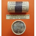 . 25 monedas x ESPAÑA 100 PESETAS 1980 * 80 CARTUCHO ORIGINAL FNMT MUNDIAL DE FUTBOL NICKEL SC
