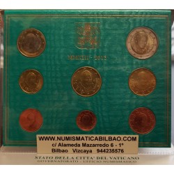 . ÚLTIMA EMISIÓN PAPA BENEDICTO XVI x VATICANO CARTERA OFICIAL EUROS 2013 SET 1+2+5+10+20+50 Céntimos + 1€ + 2 EUROS 2013