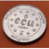 @PROOF - DE ESTUCHE@ BELGICA 5 ECUS 1987 EMPERADOR CARLOS V KM.166 MONEDA DE PLATA Belgium silver 5 ECU 1987