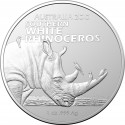. 1 aaacoin AUSTRALIA 1 DOLAR 2023 RINOCERONTE BLANCO 4ª MONEDA DE PLATA PURA cápsula ONZA OZ Australian Zoo RHINOCEROS