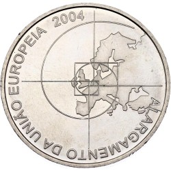 PORTUGAL 8 EUROS 2004 AMPLIACION DE LA UNION EUROPEA ENLARGEMENT MONEDA DE PLATA SC