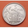 ESPAÑA 5 PESETAS 1957 * 71 ESTADO ESPAÑOL FRANCISCO FRANCO @SI PLUS ULTRA@ KM.786 MONEDA DE NICKEL SC SIN CIRCULAR