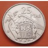 ESPAÑA 25 PESETAS 1957 * 69 ESTADO ESPAÑOL FRANCISCO FRANCO SI PLUS / ULTRA KM.787 MONEDA DE NICKEL SC Spain R/2