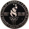 ESTADOS UNIDOS 1/2 DOLAR 1996 S Olimpiada de ATLANTA 1996 FUTBOL KM.271 MONEDA DE NICKEL @SC@ USA Half Dollar SOCCER UNC