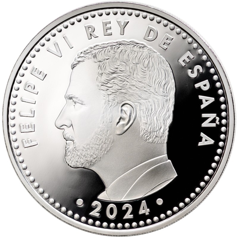 . 1 aaacoin @ENVIO HOY@ ESPAÑA 10 EUROS 2024 CAMPEONATO DE FUTBOL UEFA EURO MONEDA DE PLATA @COLORES@ ESTUCHE FNMT