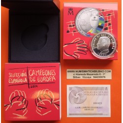 . 1 aaacoin @ENVIO HOY@ ESPAÑA 10 EUROS 2024 CAMPEONATO DE FUTBOL UEFA EURO MONEDA DE PLATA @COLORES@ ESTUCHE FNMT