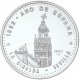 @Tirada 550@ CUBA 50 PESOS 1991 LA GIRALDA en SEVILLA AÑO DE ESPAÑA KM.357 MONEDA DE PLATA PROOF 5 Onzas
