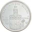 @Tirada 550@ CUBA 50 PESOS 1992 LA TORRE DEL ORO en SEVILLA AÑO DE ESPAÑA KM.641 MONEDA DE PLATA PROOF 5 Onzas
