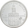 @Tirada 550@ CUBA 50 PESOS 1992 LA TORRE DEL ORO en SEVILLA AÑO DE ESPAÑA KM.641 MONEDA DE PLATA PROOF 5 Onzas