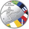 . 1 aaacoin @ENVÍO HOY@ ESPAÑA 10 EUROS 2024 CAMPEONATO DE FUTBOL UEFA EUROCOPA MONEDA DE PLATA @COLORES@ ESTUCHE FNMT