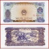 VIETNAM 10 DONG 1976 ELEFANTES y TRONCOS DE ÁRBOLES Pick 82 BILLETE SC UNC BANKNOTE