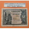 @RARA@ ESPAÑA 2 PESETAS 1937 OCTUBRE 12 CATEDRAL DE BURGOS Serie A 6701576 Pick 109A BILLETE MUY CIRCULADO Spain banknote