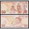 TURQUIA 50 LIRAS 2022 FATMA ALIYE ESCRITORA PRO DERECHOS DE LAS MUJERES Pick 225E BILLETE SC Turkey UNC BANKNOTE