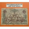 @PVP NUEVO 260€@ BELGICA 5 FRANCOS 1919 NIÑOS y ALEGORÍAS Pick 75B BILLETE MUY MUY CIRCULADO Belgium 5 Francs BANKNOTE