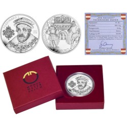 @NO ESTUCHE@ AUSTRIA 20 EUROS 2002 REY FERDINAND I KM.3097 MONEDA DE PLATA PROOF CÁPSULA Österreich