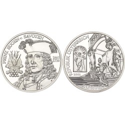 @NO ESTUCHE@ AUSTRIA 20 EUROS 2002 REY EUGENIO Serie BARROCO KM.3098 MONEDA DE PLATA PROOF CÁPSULA Österreich