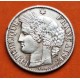 FRANCIA 50 CENTIMOS 1895 A Ceca de París CERES III REPUBLICA KM.834 MONEDA DE PLATA @ESCASA@ France