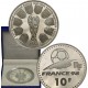 . 1 aaaacoin ESTUCHE x FRANCIA 10 FRANCOS 1998 TROFEO DE LA COPA MUNDIAL FUTBOL SEDES MONEDA DE PLATA PROOF France Coffret
