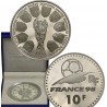 . 1 moneda ESTUCHE x FRANCIA 10 FRANCOS 1998 TROFEO DE LA COPA MUNDIAL FUTBOL 98 y SEDES MONEDA PLATA PROOF France Coffret