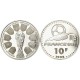 . 1 aaaacoin ESTUCHE x FRANCIA 10 FRANCOS 1998 TROFEO DE LA COPA MUNDIAL FUTBOL SEDES MONEDA DE PLATA PROOF France Coffret