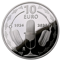. 1 aaaaacoin @ENVÍO HOY@ ESPAÑA 10 EUROS 2024 CENTENARIO DE LA RADIO Tirada 5.000 MONEDA PLATA ESTUCHE FNMT