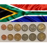. @NUEVO DISEÑO@ 6 monedas x SUDAFRICA 10+20+50 Cent y 1+2+5 RAND 2024 VARIOS METALES SC South Africa