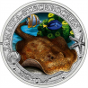 . 1 aacoin AUSTRIA 3 EUROS 2024 RAYA AMARILLA Vida Marina @COLORES@ 9ª MONEDA DE NICKEL Jamaika