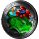 . 1 aacoin AUSTRIA 3 EUROS 2024 RAYA AMARILLA Vida Marina @COLORES@ 9ª MONEDA DE NICKEL Jamaika