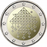. 1 aaacoin @ENVÍO HOY@ LITUANIA 2 EUROS 2024 JARDINES DE PAJA 1ª CONMEMORATIVA SC Lietuva