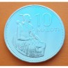 LESOTHO 10 MALOTI 1979 Rey MOSHOESHOE I y MONUMENTO KM.23 @Tirada 10.000@ MONEDA DE PLATA SC Africa