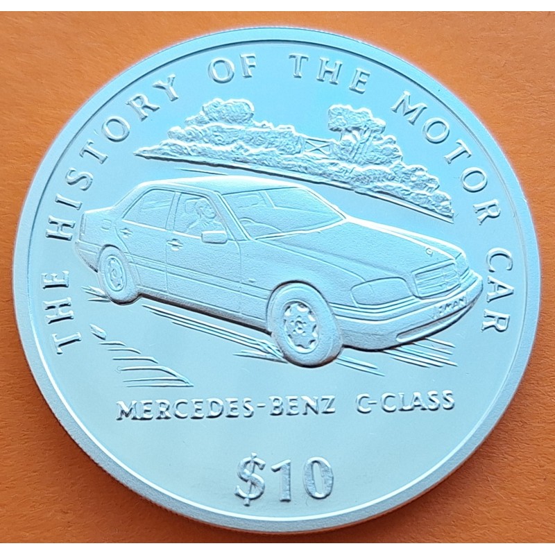 LIBERIA 10 DOLARES 1997 LADY DI y TRAJE ANTI-MINAS ANGOLA KM.350 MONEDA DE PLATA PROOF 1 ONZA