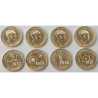 . 4 monedas x DINAMARCA 20 KRONER 2013 CIENTIFICOS y DESCUBRIMIENTOS y Reina MARGARITA II LATON SC- Denmark