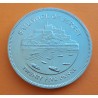 JERSEY 25 PENIQUES 1977 JUBILEO DE ISABEL II KM.44 MONEDA DE NICKEL SC UK Colony 25 Pence Silver Jubilee Bailwick Of Jersey