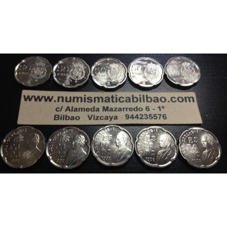ESPAÑA 50 PESETAS 1998 ESCUDO SIN CIRCULAR JUAN CARLOS I