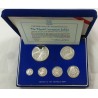 1978 ISLAS VIRGENES ESTUCHE DE PLATA ISABEL II BRITISH VIRGIN ISLANDS 1953 ROYAL CORONATION SILVER JUBILEE 6 monedas