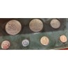 1971 TRINIDAD y TOBAGO ESTUCHE OFICIAL 7 coins Silver Proof Mint Set incluye 5 DOLARES PLATA