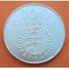 PORTUGAL 100 ESCUDOS 1974 CARNATION REVOLUTION 25 DE ABRIL KM.603 @MANCHITAS@ MONEDA DE PLATA EBC R/2