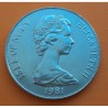 ISLA DE MAN 1 CORONA 1981 ENFERMERÍA - MONTAÑA - NATACIÓN Serie DUKE OF EDINBURG ADWARDS SCHEME KM.75 NICKEL SC Crown
