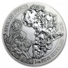 . @RARA@ RUANDA 50 FRANCOS 2010 AFRICAN OUNCE LEON MONEDA DE PLATA SC 1 ONZA OZ SILVER Rwanda 50 Francs Amafaranga LION