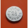 @RARA@ LIBANO 2,50 PIASTRAS 1941 VALOR KM.13 MONEDA DE ALUMINIO @RARA@ OCUPACION NAZI III REICH WWII Lebanon Liban Piastres 1