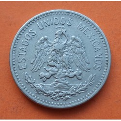 MEXICO 5 CENTAVOS 1910 VALOR y ESCUDO @ESCASA@ KM.421 MONEDA DE NICKEL MBC- Estados Unidos Mexicanos