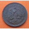 @LA MÁS RARA@ MEXICO 10 CENTAVOS 1919 AGUILA y SERPIENTE modulo Grande KM.430 MONEDA DE COBRE MBC República Mexicana
