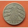 ALEMANIA 10 REICHSPFENNIG 1925 A REPUBLICA DEL WEIMAR KM.40 MONEDA DE LATON MBC+ Germany Deutsches Reich R/2