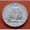 VATICANO 5 LIRAS 1948 PAPA PIO XII y VIRGEN SEDANTE KM.42 MONEDA DE ALUMINIO MBC+ 5 Lire coin
