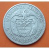 COLOMBIA 50 CENTAVOS 1934 CONDOR SOBRE ESCUDO y SIMON BOLIVAR KM.274 MONEDA DE PLATA MBC