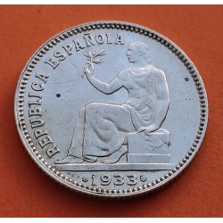 . 2 Monedas x ESPAÑA 1 PESETA 1903 * 19 03 SMV ALFONSO XIII + 1 PESETA 1933 * 3/4 REPÚBLICA ESPAÑOLA PLATA @LIMPIADAS@