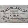 BANCO DE SANTANDER 100 PESETAS 1936 ANTEFIRMA Banco MERCANTIL Sin Serie 056180 BILLETE DE LA GUERRA CIVIL España