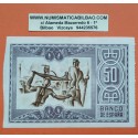 @PRECIOSO@ BILBAO 50 PESETAS 1937 BANCO DE VIZCAYA 208539 BILLETE de EUZKADI Pick S.564 España