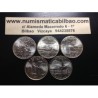 5 monedas x ESTADOS UNIDOS 25 CENTAVOS 2001 Letra P Serie ESTADOS - 50 STATEHOOD QUARTERS SC USA