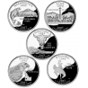 5 monedas x ESTADOS UNIDOS 25 CENTAVOS 2007 Letra D ESTADOS - 50 STATEHOOD QUARTERS NICKEL SC USA 1/4 DOLAR